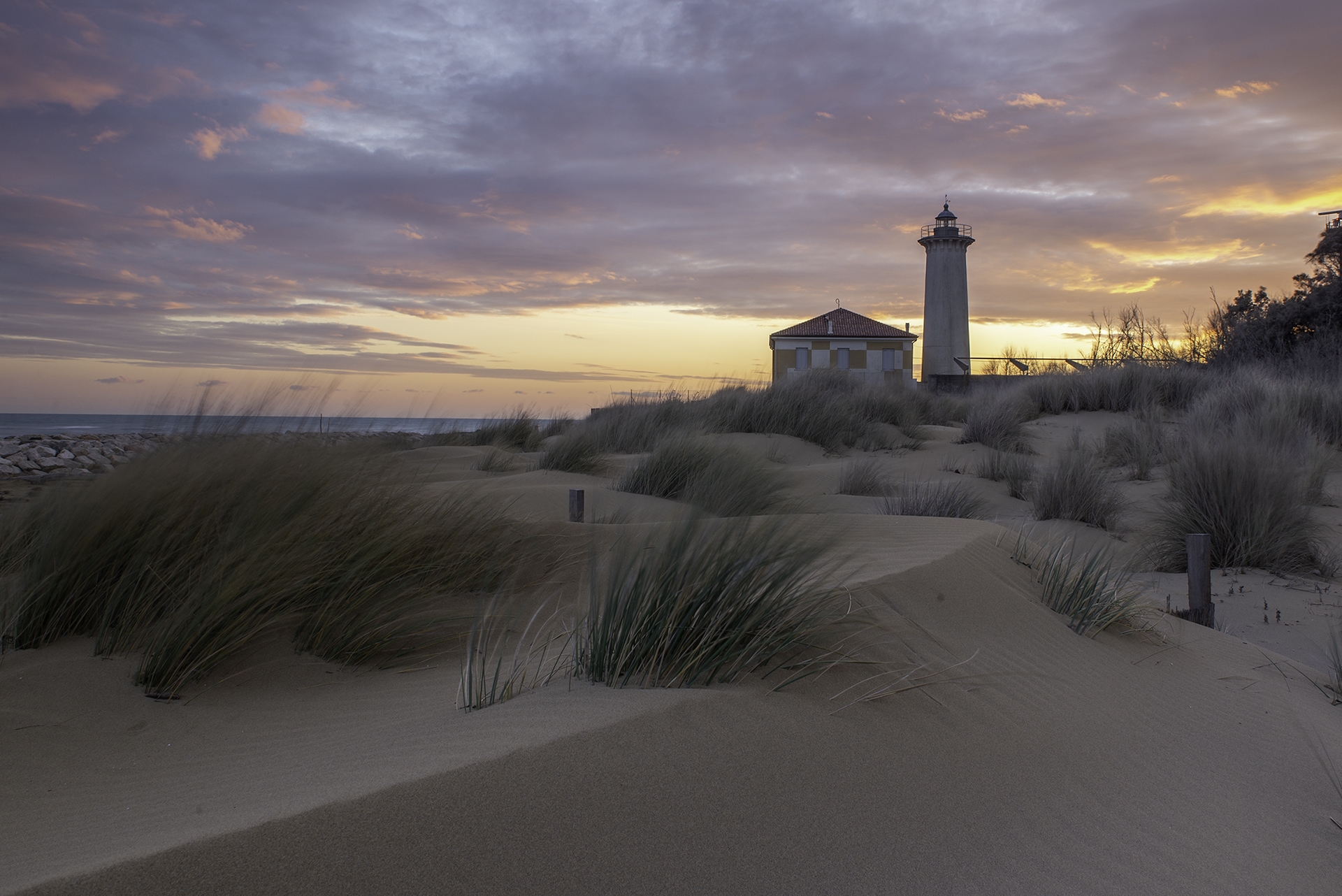 Tramonto al faro di Bibione